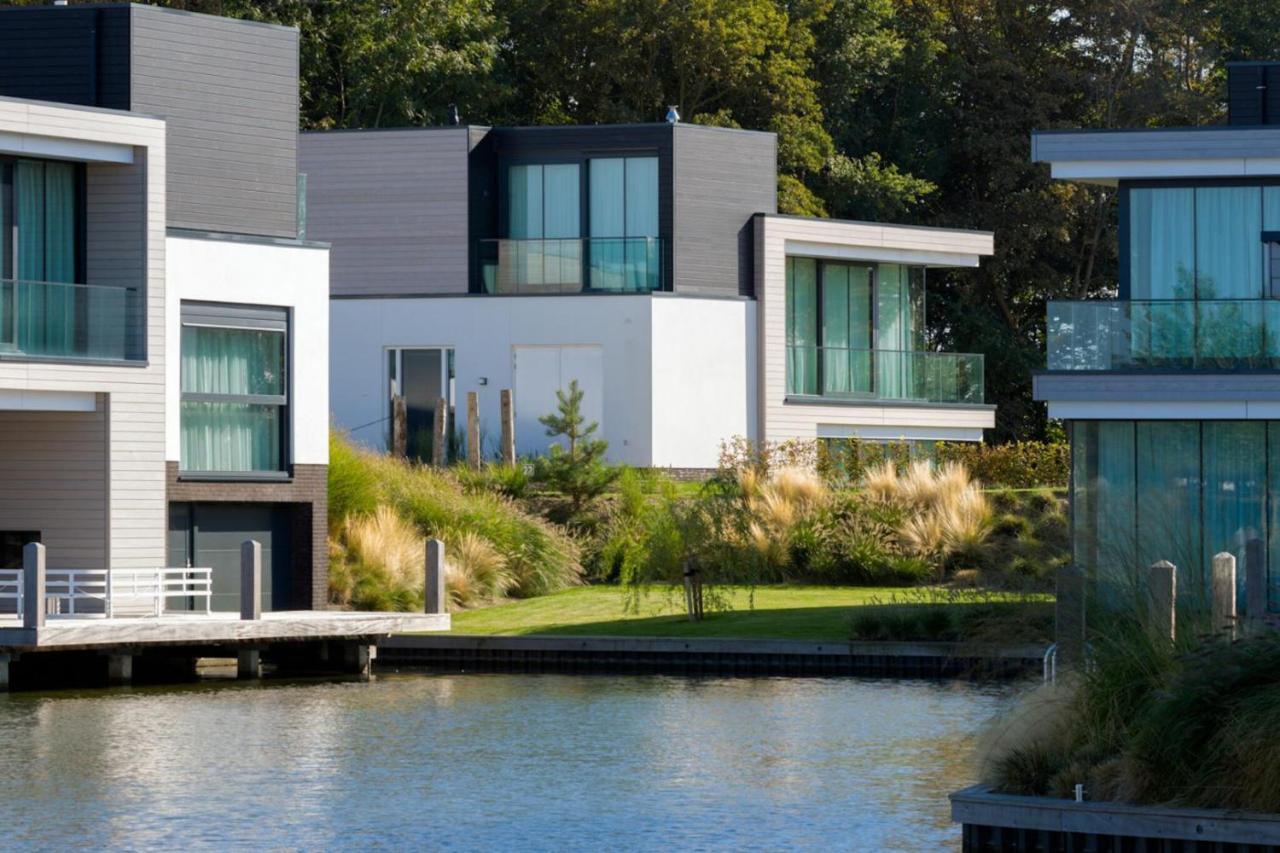Lake House With Dock At Lake Veere, Zeeland 아르네마위던 외부 사진