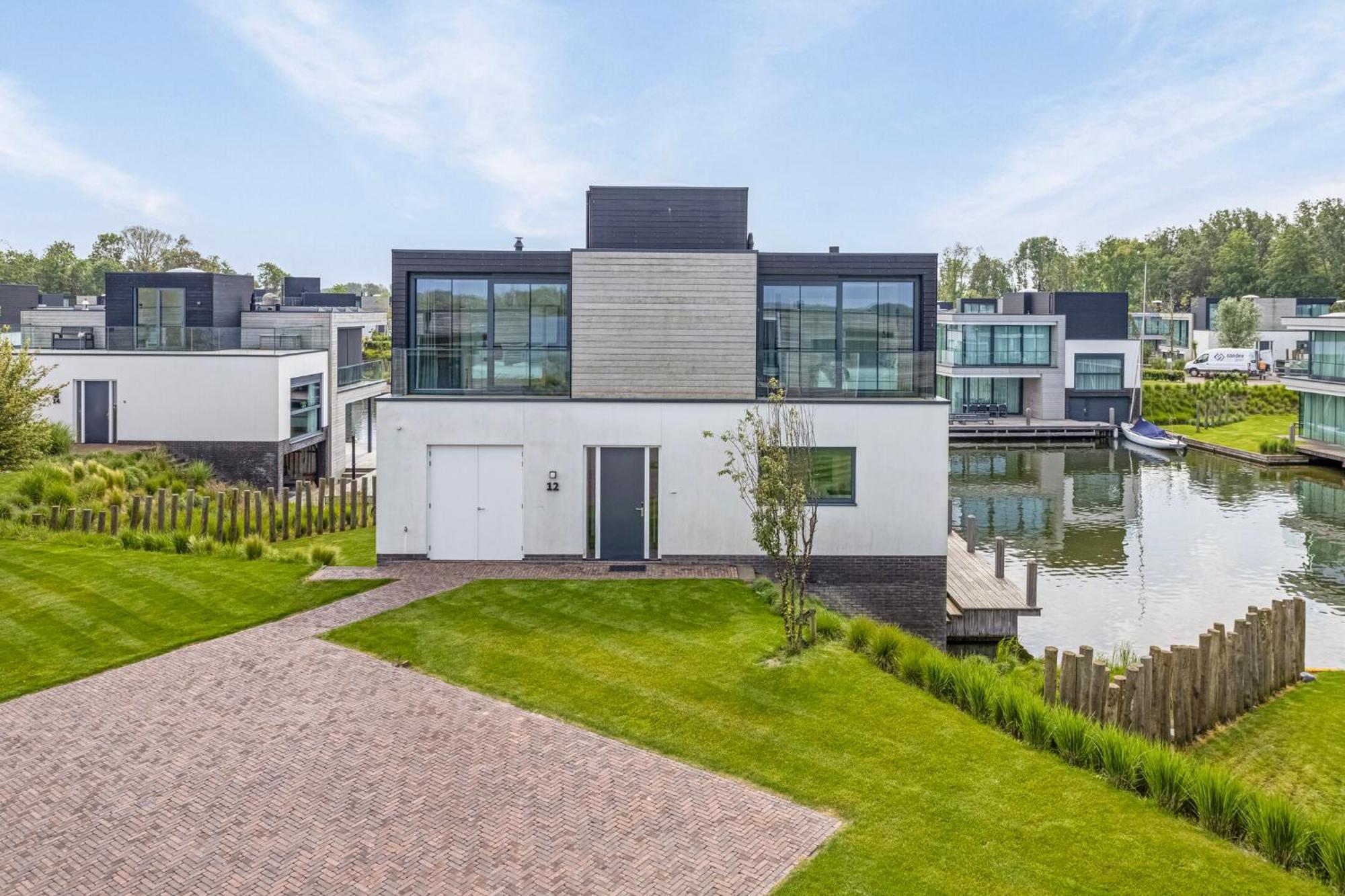 Lake House With Dock At Lake Veere, Zeeland 아르네마위던 외부 사진